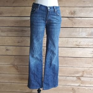 7 For All Mankind Dark Blue Boot Cut Jeans